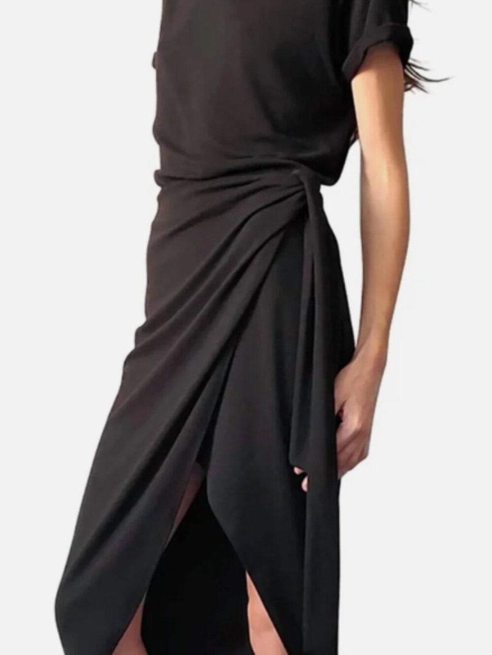 LBLC the Label Kelly Wrap Dress – Size Small – NWT – Heather Gray